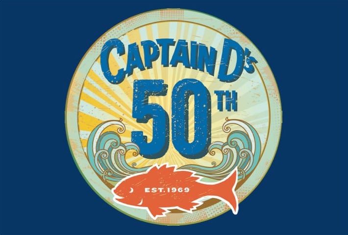 Captain D's 50th anniversary logo
