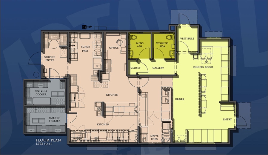 22 Seat Floor Plan