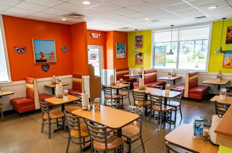 interior of captain d's