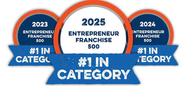 #1 in Category - Entrepreneur Franchise 500 2025, 2025, 2023