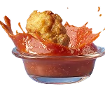 fried seafood dipped in sauce icon